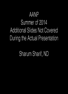 AANP Homeopathic Psychiatry