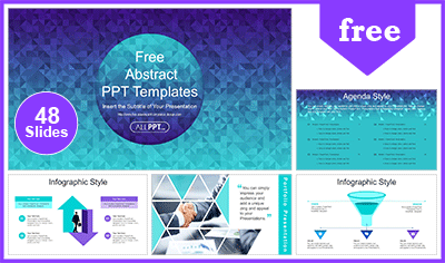 Abstract Geometric Triangle PowerPoint Templates