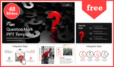 Abstract Question Mark PowerPoint Templates
