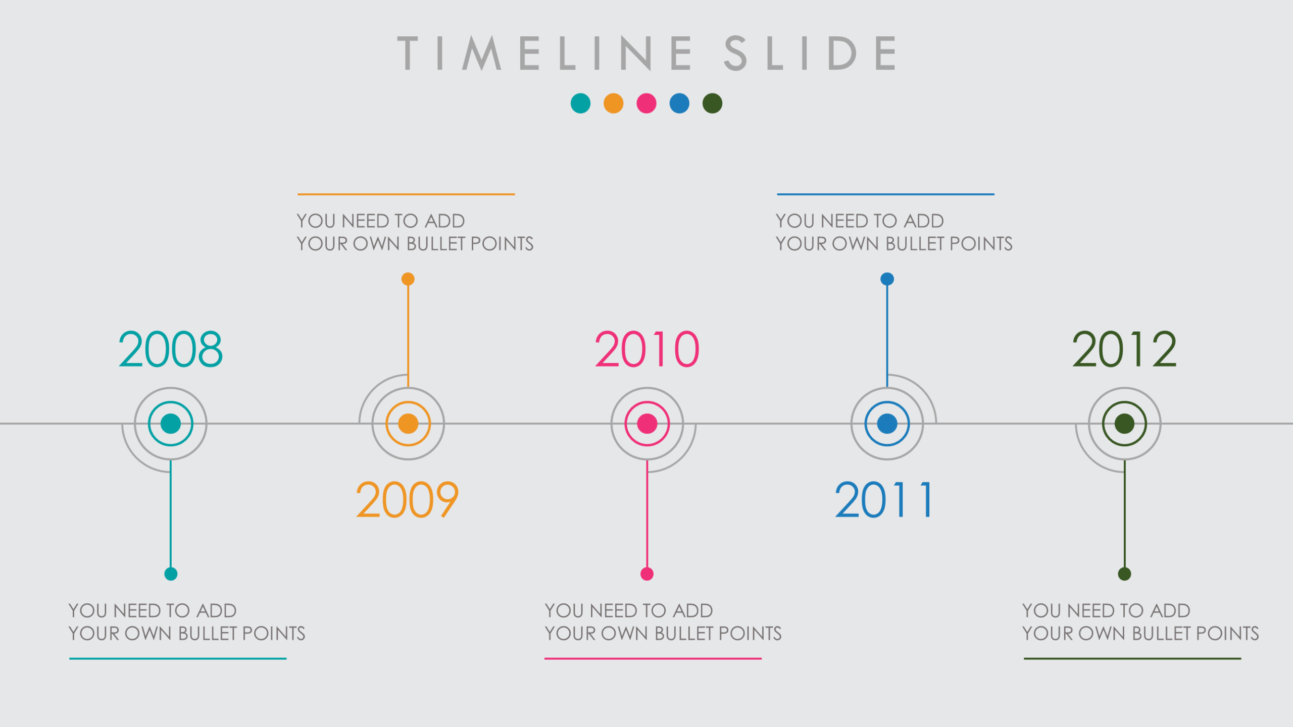 Animated PowerPoint Timeline Template