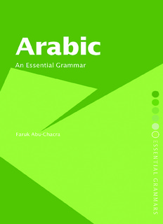 Arabic: An Essential Grammar