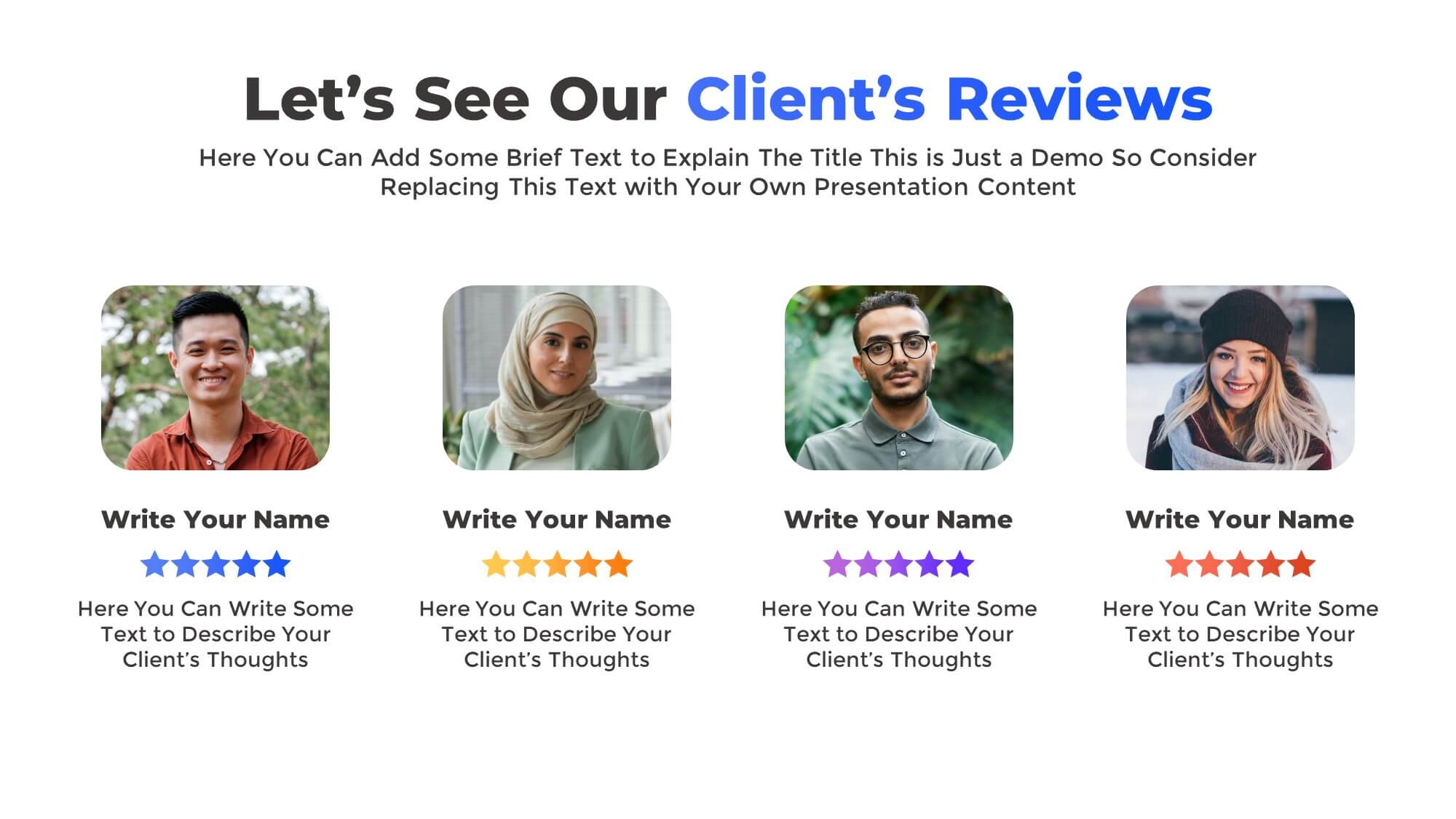 Client Feedback Presentation Template for PowerPoint and Google Slides
