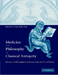 MEDICINE AND PHILOSOPHY 