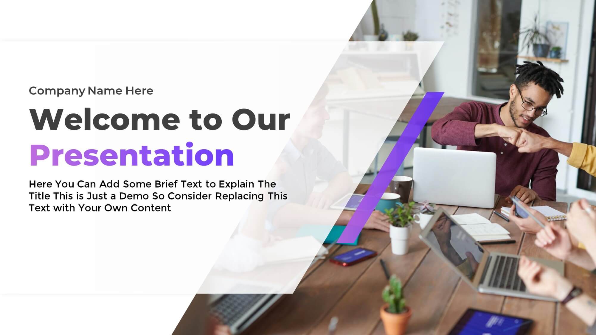 Free Animated Presentation Intro Slide for PowerPoint