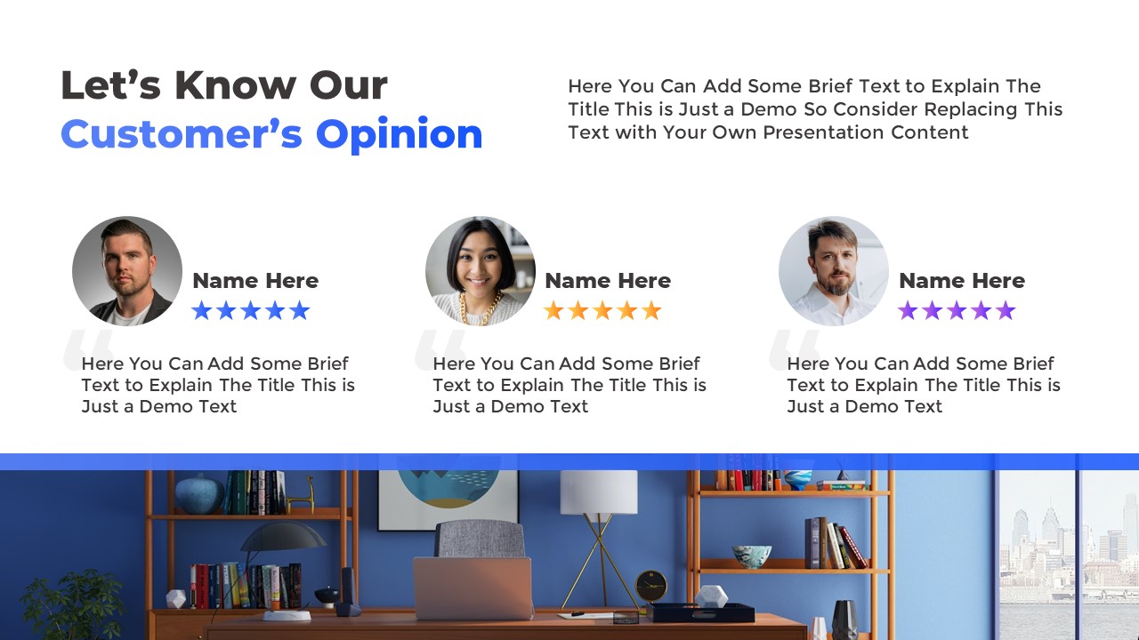 Free Customer Reviews and Testimonials for PowerPoint and Google Slides