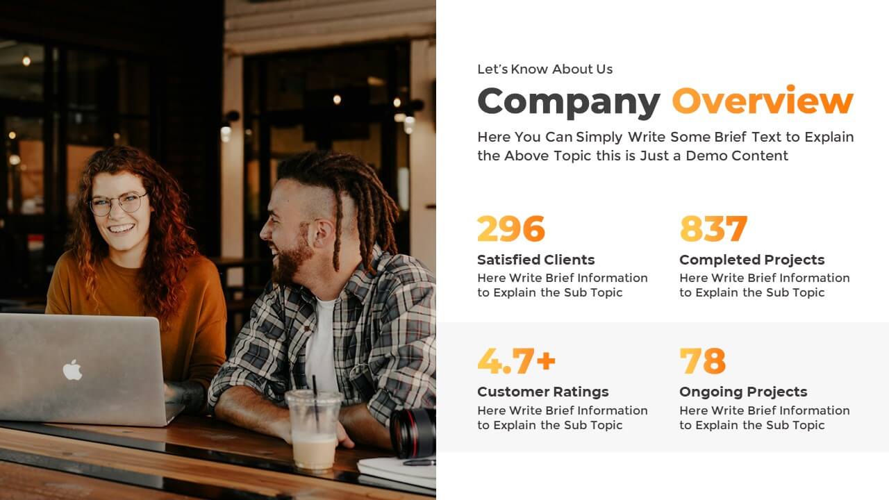 Free PowerPoint About Us or Information Page Template