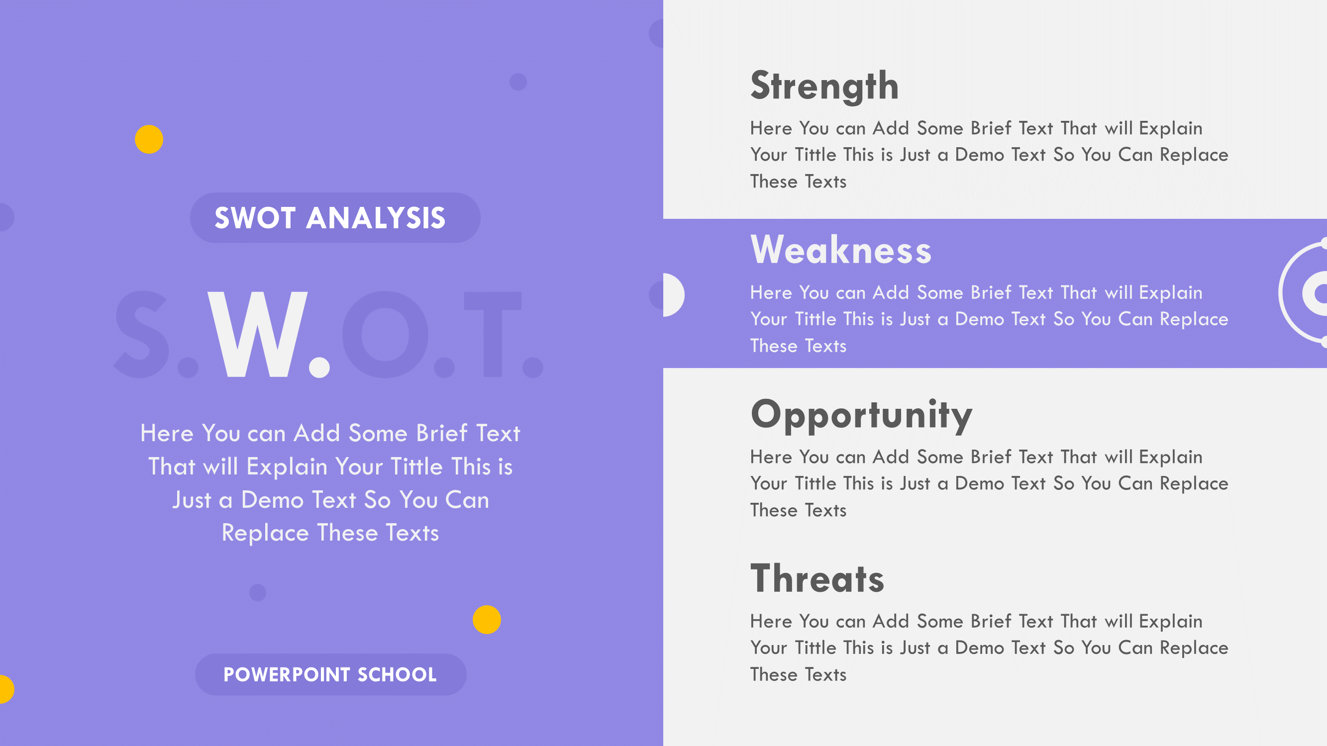 Free SWOT Analysis Template PowerPoint