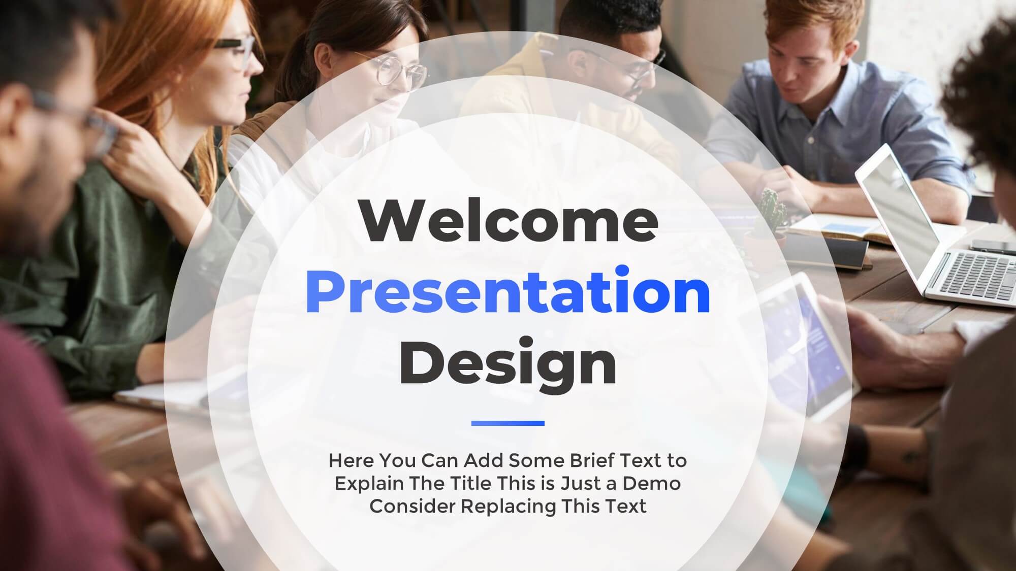 Free Welcome PowerPoint Presentation Slide Template