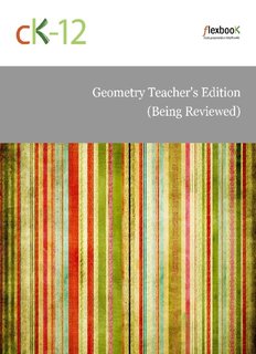 Geometry, Teacher's Edition