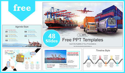 Global Logistics Partnership PowerPoint Templates