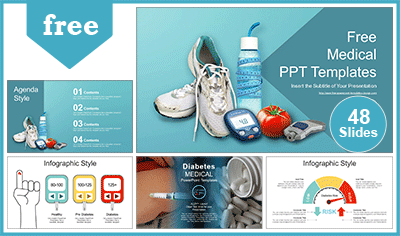 Healthy Diabetic Life PowerPoint Templates