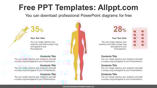 Human Silhouette Symmetry PPT Diagram