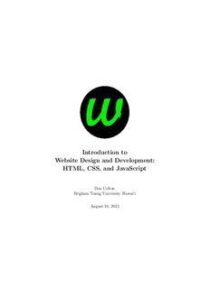 Introduction to Website Design and Development