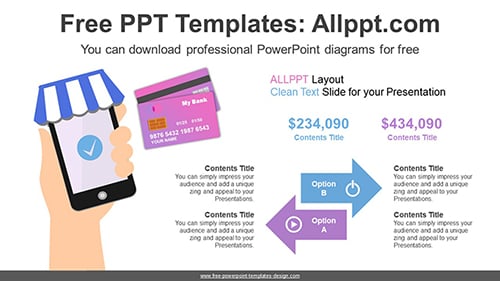 Mobile Payment PowerPoint Diagram