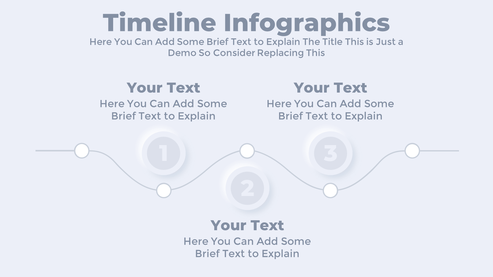 Neumorphic PowerPoint Timeline Template Free for Animated Presentation