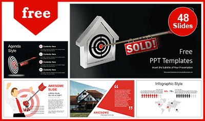 Real Estate Target PowerPoint Templates