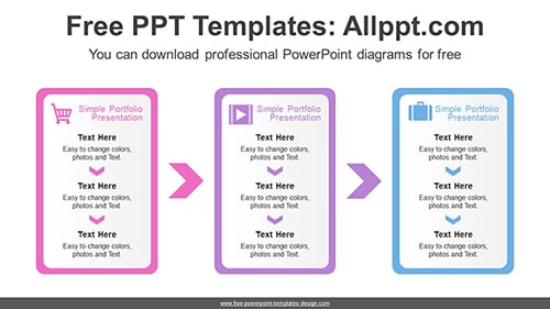 Rectangle Banner Flow Diagram Template