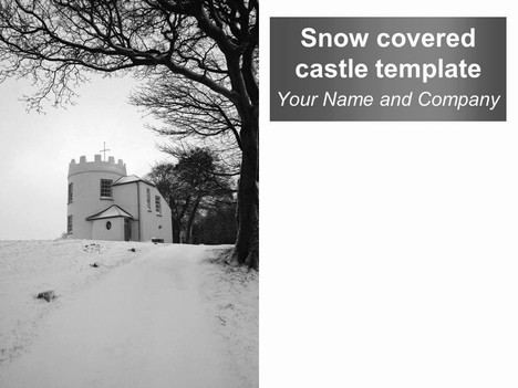 Snow-Covered Castle Template