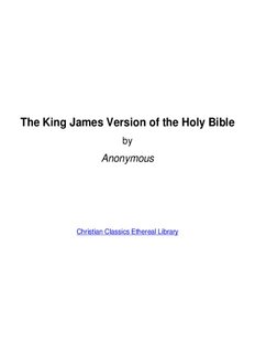 The King James Version of the Holy Bible