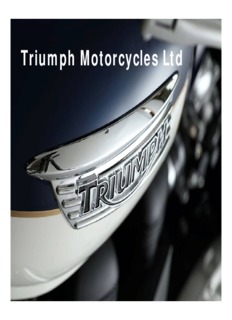 Triumph Motorcycles Ltd - FEMA